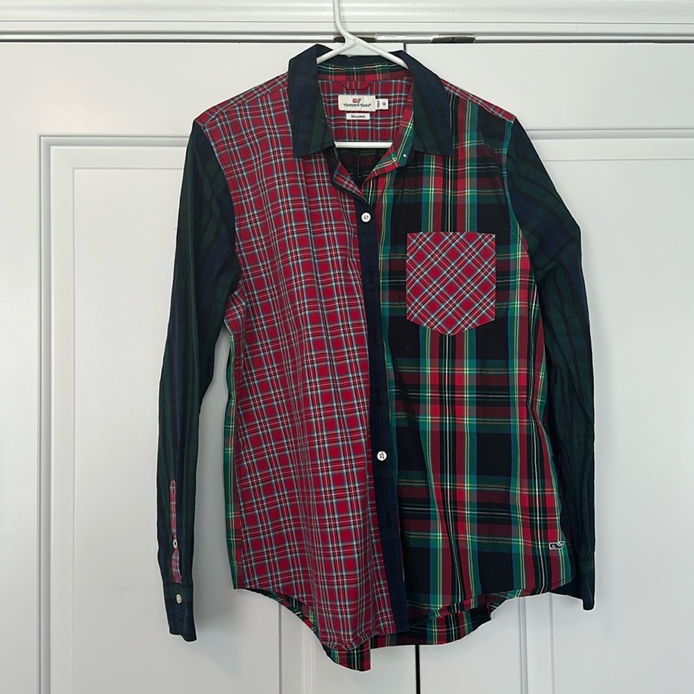 Vineyard Vines patchwork button up